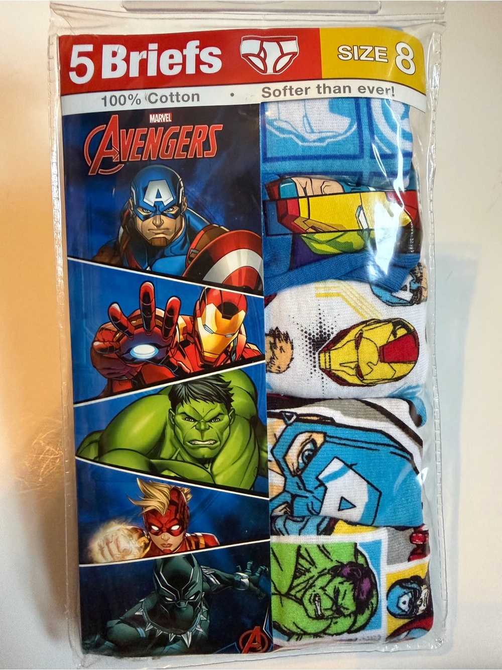 3/$15 | NIB Marvel Avengers Boys Underwear Pack - Multi Color size 8 Briefs - Picture 3 of 6